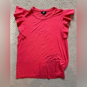 DKNY Vibrant Salmon Top Women's Size M